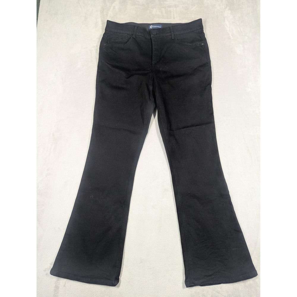 Democracy Ab Solution Jeans Womens 16 Black Dark Wash High Rise Bootcut Stretch